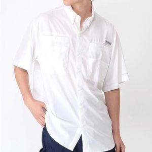 Columbia PFG Tamiami™ II Short Sleeve Shirt Men's M Cool WhiteFM7266